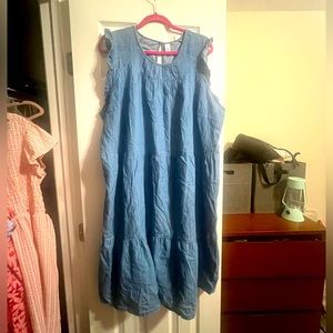 Old Navy Denim tiered dress NWT SZ 3x